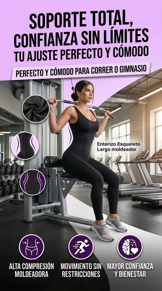 Enterizo Esqueleto Largo Push Up