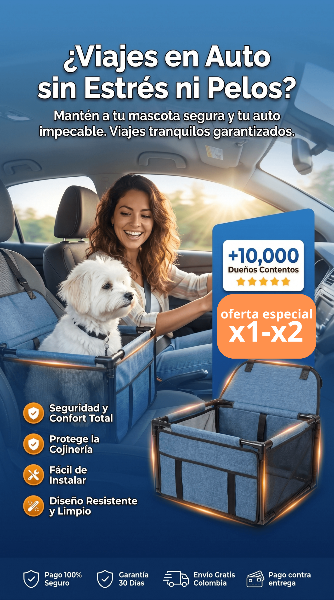 Silla de perro para carros